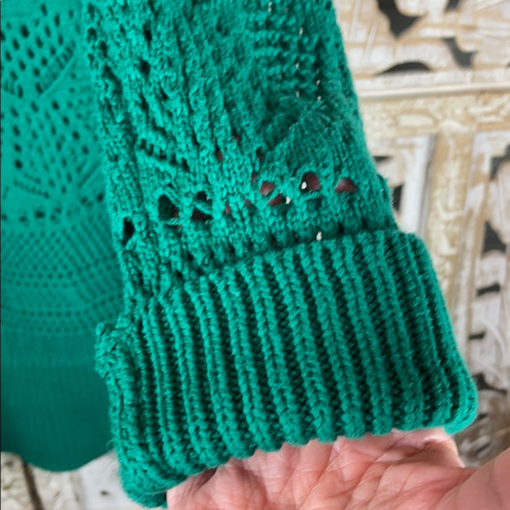 Liz Claiborne Open Weave Button Front Cardigan - image 4